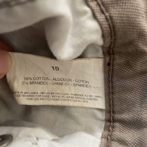 Gloria Vanderbilt Amanda Bermuda Shorts Womens 10 Safari Tan Denim‎ High Rise - Picture 5 of 6